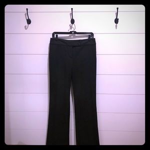 Ann Taylor Loft Black and Grey Check Dress Pant